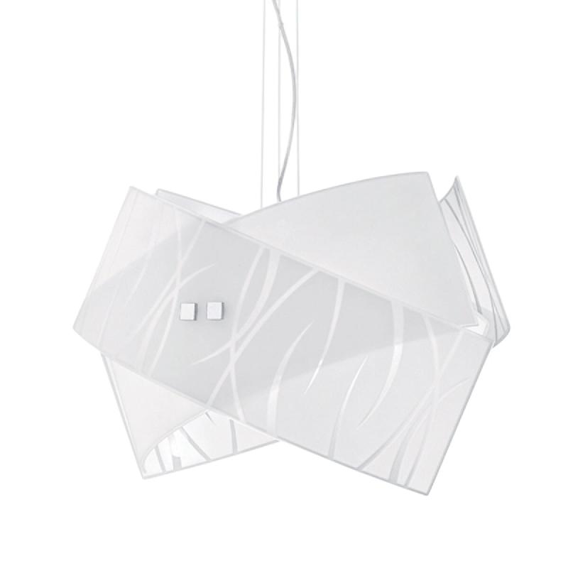 Gea Luce Suspensions Agnese blanches 2XE27 max 2X52W IP20 - Plafonnier LED design moderne - blanc 8000000065483_0