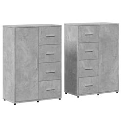 Helloshop26 - Buffet bahut commode armoire meuble de rangement organisateur cuisine salle de séjour salons lot de 2 60 x 31 x 84 cm 02_0036861 - 3000_0