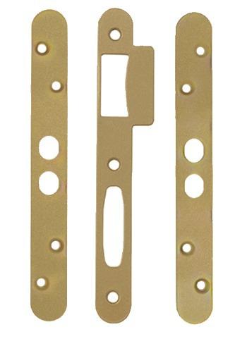 JEU DE GÂCHE POUR SERRURE À LARDER SÉRIE 5700 PLATES BOUT ROND - VACHETTE - 16614000