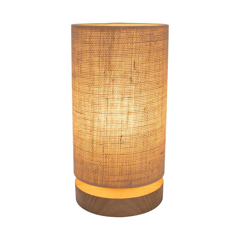 BRITOP LAMPE À POSER CANVAS, CHÊNE, RONDE, BEIGE