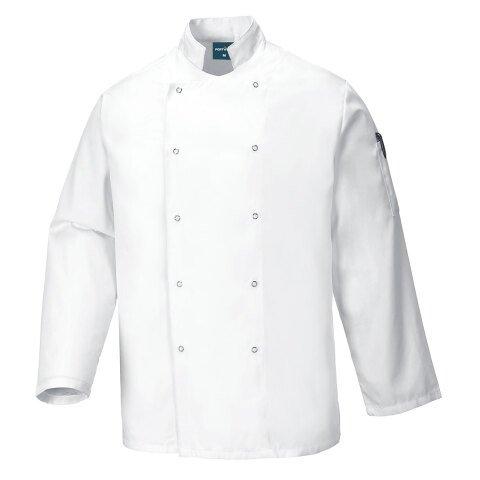 LOT DE 2 - PORTWEST C833 VESTE DE CUISINE SUFFOLK BLANC - TAILLE XXL