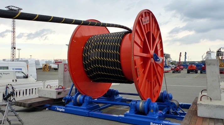 Machine enrouleuse de câble jusqu'à 85 tonnes - porte-touret - KSP 80 - enrouleur de câbles pour tourets de grandes sections_0