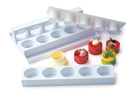 MATFER - DÉMOULEUR À GATEAU PLASTIQUE HEXAGONAL 61 X 61 MM - 350023