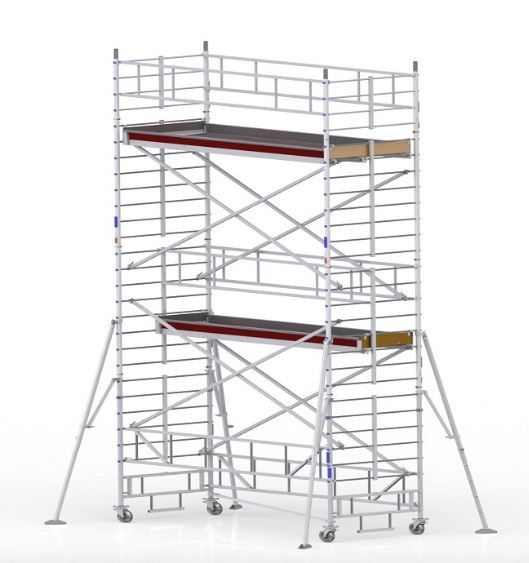 Modèle TLS Échafaudage - ULTRALU - Usage intensif - Hauteur de travail 4.30 m à 14.30 m - Grande surface de travail_0
