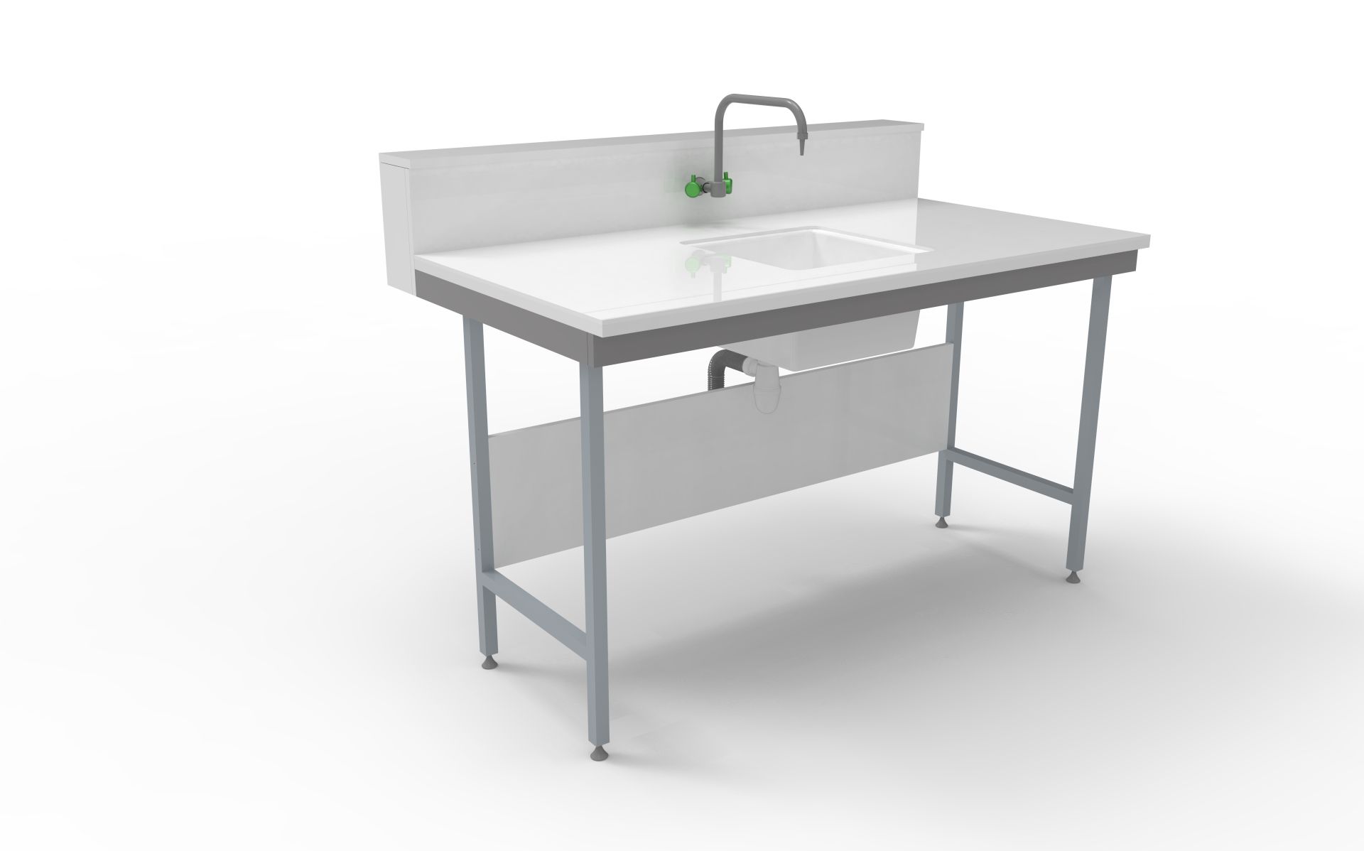 Paillasses humides en glace émaillée sur ossature_0