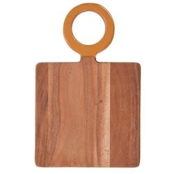 Planche Isis moutarde 35x23 cm -  Jaune Rectangle Bois Amadeus 23x2 cm - jaune Bois massif 3520071945835_0