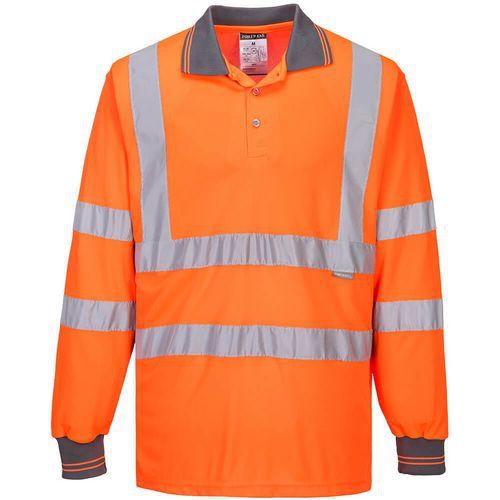 POLO HAUTE VISIBILITÉ À MANCHES LONGUES S277 ORANGE XL - PORTWEST