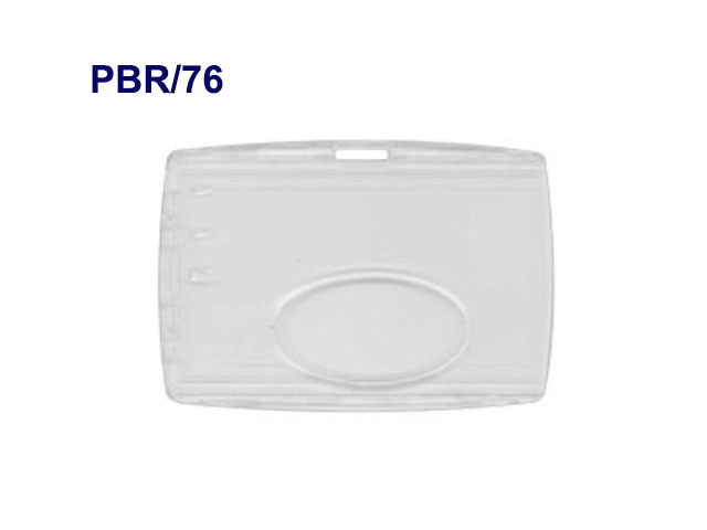 Porte-badge rigide à extraction dorsale - Format CB pour 1 carte 86 x 54 mm - ref PBR/76_0