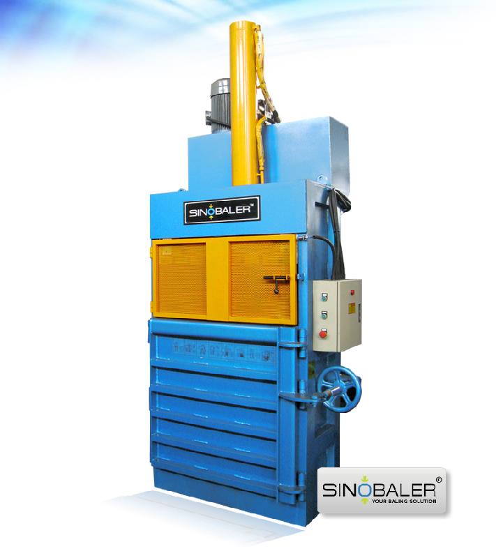 Presse à balles à course longue - Sinobaler - Pour bouteilles en plastique et canettes d'aluminium - Modèles SVBB2-300 à SVBB2-700_0