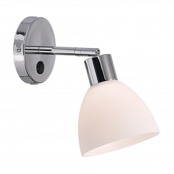 RAY APPLIQUE MURALE MÉTAL-VERRE CHROME E14 - NORDLUX 63191033