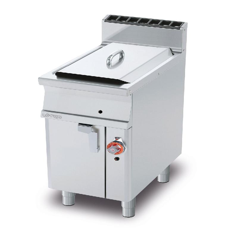 Redcook Friteuse à gaz 1 cuve 18 LT. Structure en acier inoxydable. Dimensions 40x70,5 h90 cm. Modèle F18-74G - 2079_0