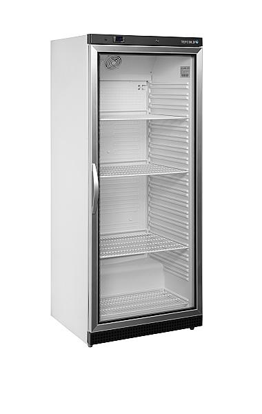 Réfrigérateur vitré gn2/1 605 litres extérieur blanc porte aluminium - UR600G_0