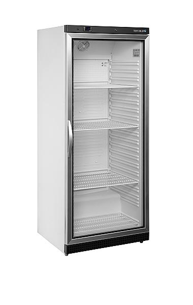 Réfrigérateur vitré GN2/1 605 litres - extérieur blanc - porte aluminium - UR600G_0