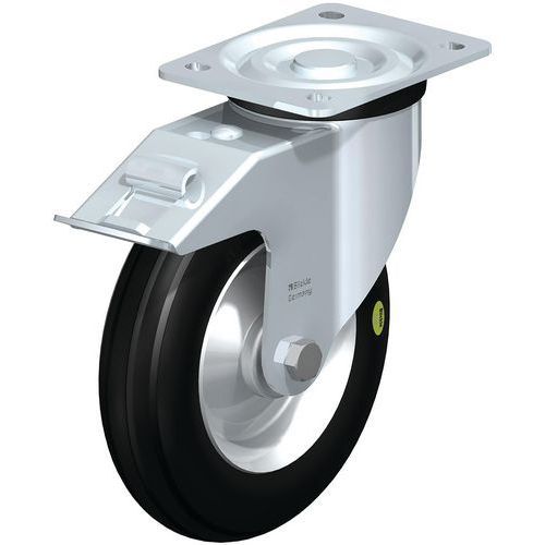 ROUE À BANDAGE CAOUTCHOUC SOUPLE L-VW 202R-FI - BLICKLE