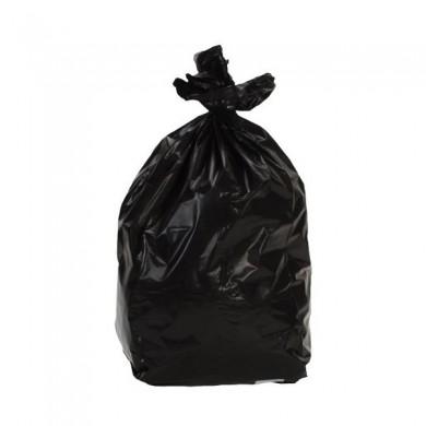 Sac poubelle 100L noir standard - Colis de 200 - Coloris noir - Épaisseur 45 microns_0