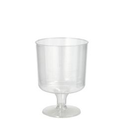 Starpak Verres à pied pour vin rouge, PS 0,2 l Ø 7,2 cm · 10 cm transparent  (60 unités) PAPSTAR - transparent matière synthétique 12145_0