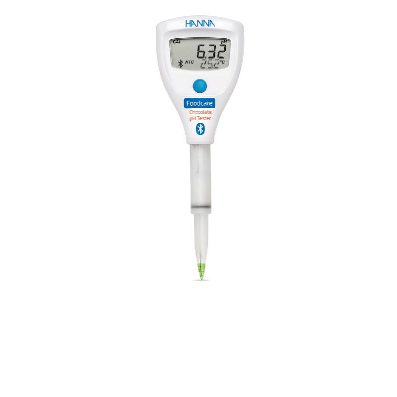 Testeur de pH avec électrode spéciale chocolat - HALO2 - HI9810392 - Bluetooth, étalonnage automatique et boîtier étanche IP65_0