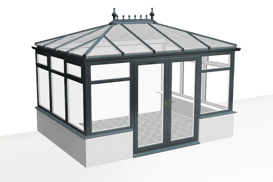 Véranda sur mesure NOTTINGHAM V1 - Version sur Muret_0