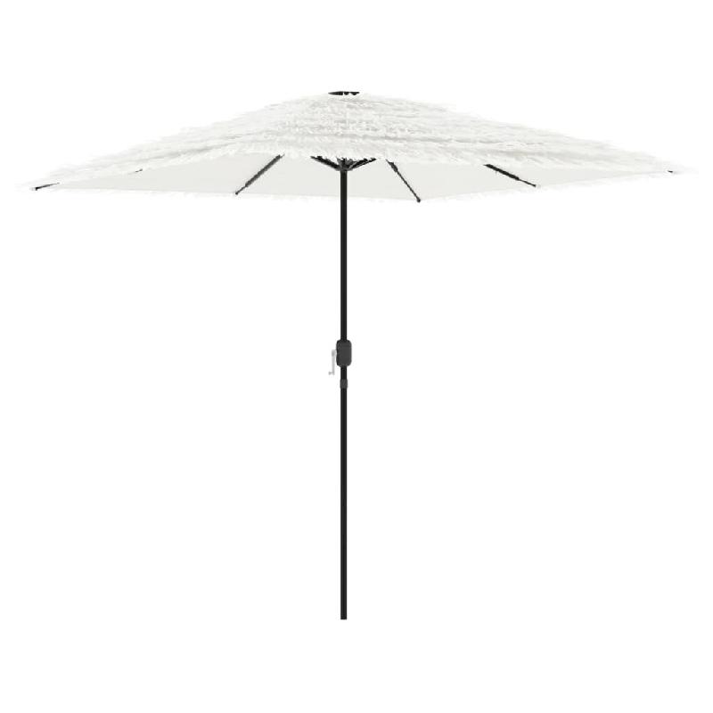VidaXL Parasol de jardin avec mât en acier blanc 248x248x248 cm Modèle Helios Prestige Pro - 4005092_0