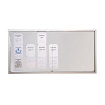 VITRINE 21 FEUILLES POUR INTÉRIEUR PORTES COULISSANTES - FOND MÉTAL BLANC