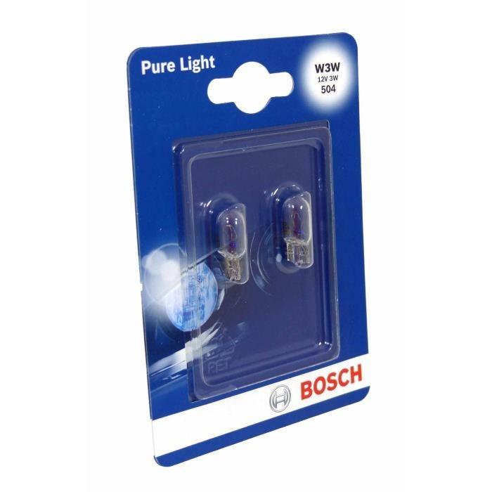 BOSCH - Ampoule Pure Light 2 W3W - 12V 3W - Référence 684181_0