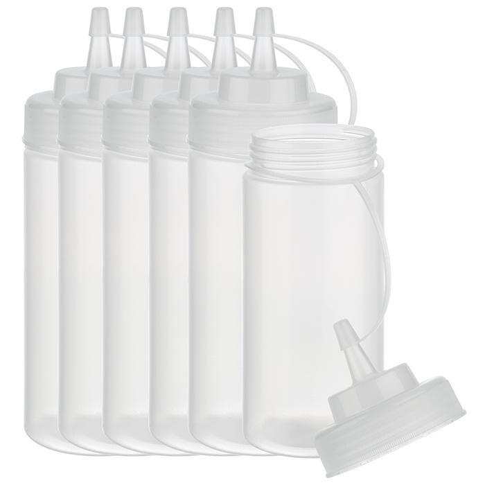 APS Set de 6 flacons verseurs souples, 490 ml, incolore - transparent plastique 93253_0
