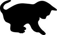 ARDOISE MURALE SILHOUETTE 'CHAT'