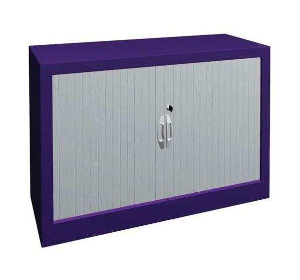 ARMOIRE À RIDEAUX LARGEUR 100 HAUTEUR 69 CM LILAS-BLANC - MANUTAN COLLECTIVITÉS