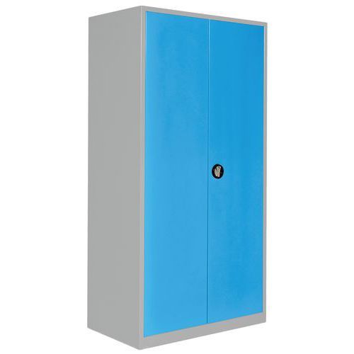 ARMOIRE HAUTE VIDE 1250 X 725 X HT 1950 GRIS CLAIR/ BLEU 5012 - ANJOU TOLERIE