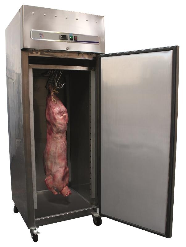 Armoire réfrigérée inox pour gibier - 1 porte pleine - 650 litres - GIB-GN650TN_0