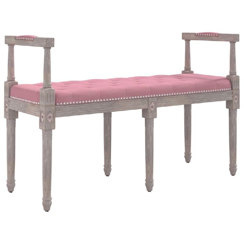 BANC BANQUETTE 110 X 40 X 70 CM VELOURS ROSE 02_0010600_0