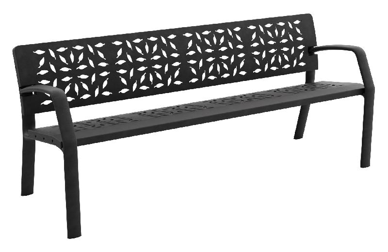 Banc public en métal moderne - Fonte ductile - 1,80 m - CDIRECT-PRO La Forest_0