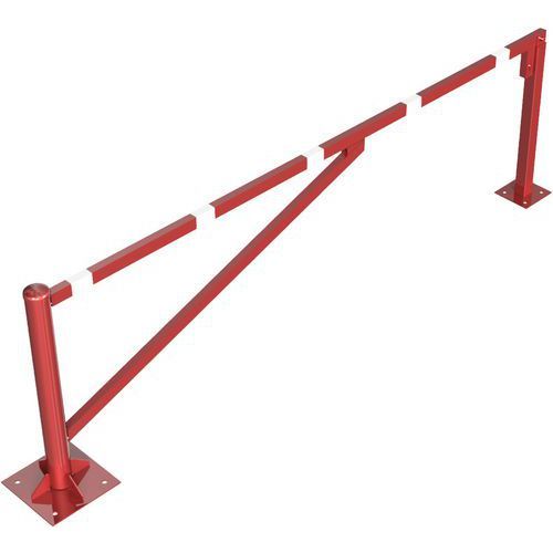 BARRIÈRE À BÉTONNER AVEC SERRURE PROFILÉE À PISTONS-3000 MM - SCHAKE