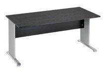 BUREAU PLATEAU NOIR 160 CM PIEDS L ALU MONTRÉAL 2