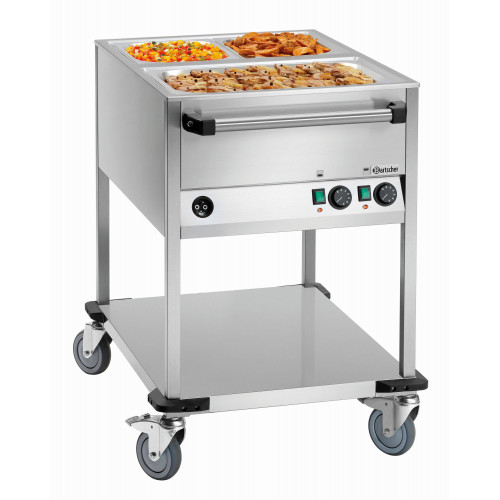 CHARIOT BAIN MARIE PROFESSIONNEL BARTSCHER - 2 X GN 1/1