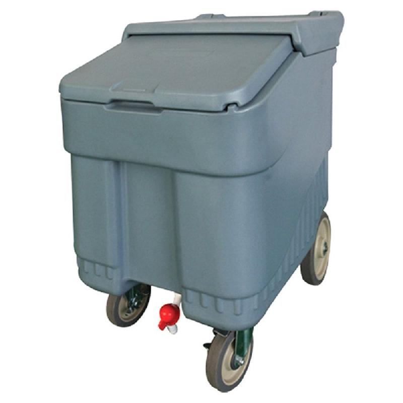 Chariot pour glaçons gris 125L 76x86x53cm_0