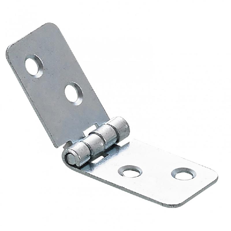 Charnière universelle en acier zingué HETTICH - Pour lit - Dimensions 20 x 80 mm - Fixation à visser_0