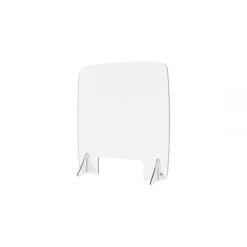 Cloison de protection COVID en plexiglas - 4 modèles disponibles - pieds emboitables et fixation suspendue_0