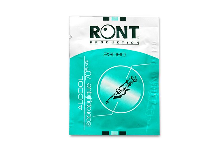 Compresses alcool 70° - 2 ml - matériel de secourisme Farmor - COM 6035 AL et LOT 6134 AL_0