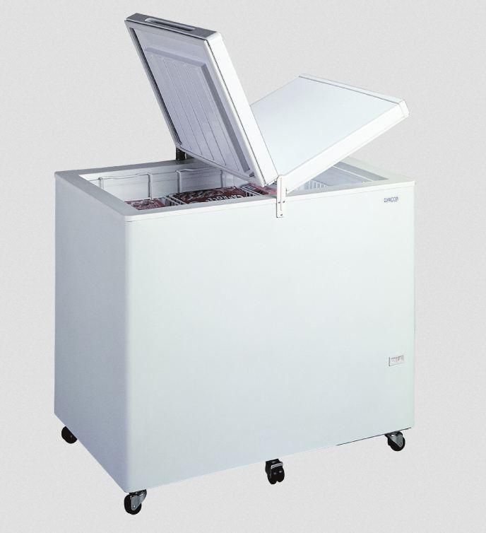 Congélateur avec portes pleines Flip Flap - 243 litres - Gamme de température -16°C - Isolation 90 mm_0