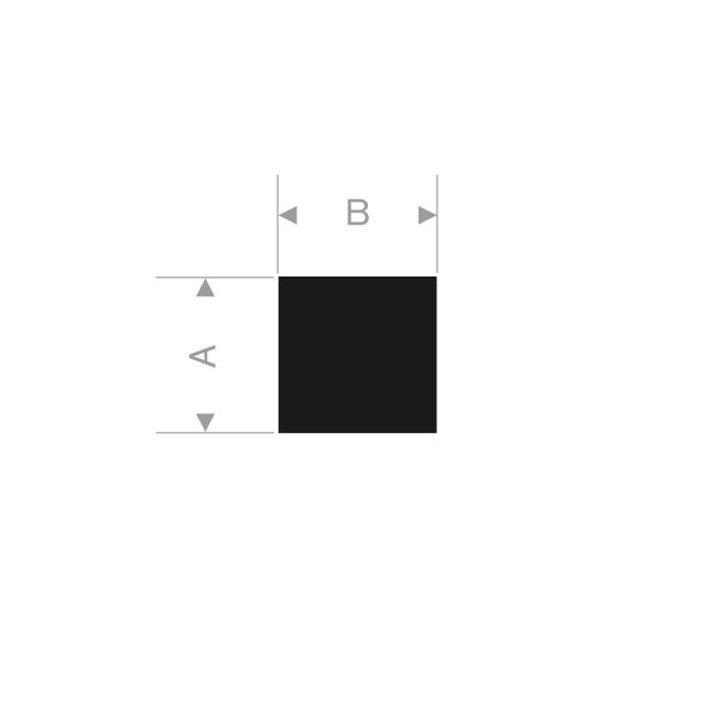 PROFIL RECTANGULAIRE 8 - 8 MM