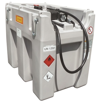 CSP600SF - Cuve station de ravitaillement gasoil 600L autonome avec pompe électrique 24V_0