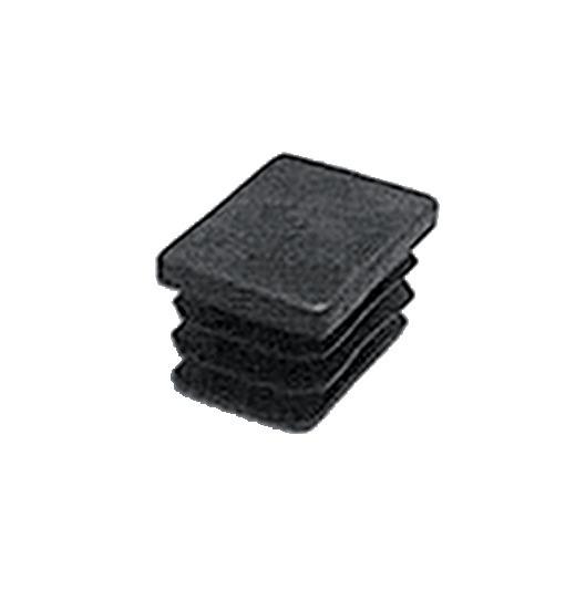 EMBOUT RENTRANT TUBE RECTANGULAIRE PLASTIQUE 100X50MM NOIR - FORTAPS - 19-100X50