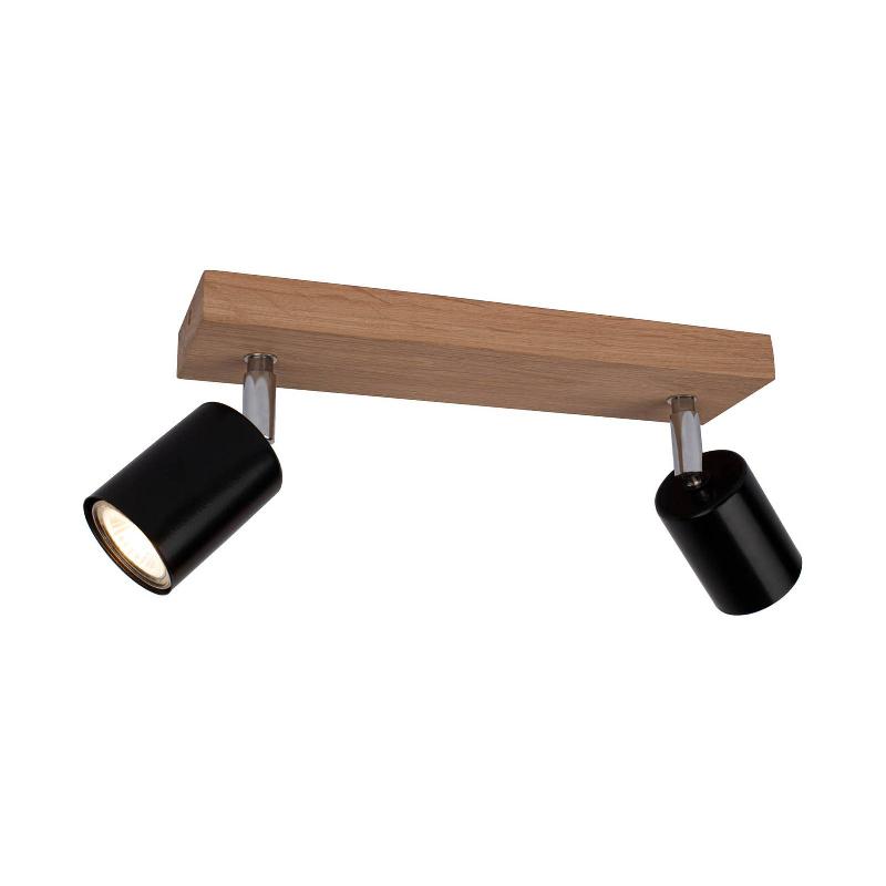 ENVOSTAR ALARA SPOT POUR PLAFOND 2 LAMPES. CHÊNE HUILÉ