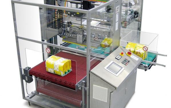 Fardeleuse Straffpacker SBP - PBH Plastic France - pour suremballage sous film étirable jusqu'à 40 paquets/min_0
