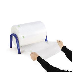 GAINE PLASTIQUE 50% RECYCLÉ TRANSPARENTE 150 MICRONS 80 MM X233 M