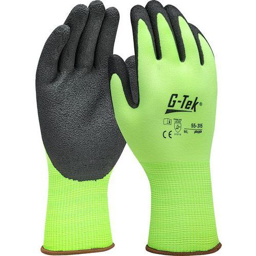 GANTS DE MANUTENTION ULTRA LÉGER JAUGE 15 ENDUCTION MOUSSE - VERT - 10