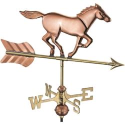 Girouette en cuivre Cheval Good Directions - jaune 5060557050267_0