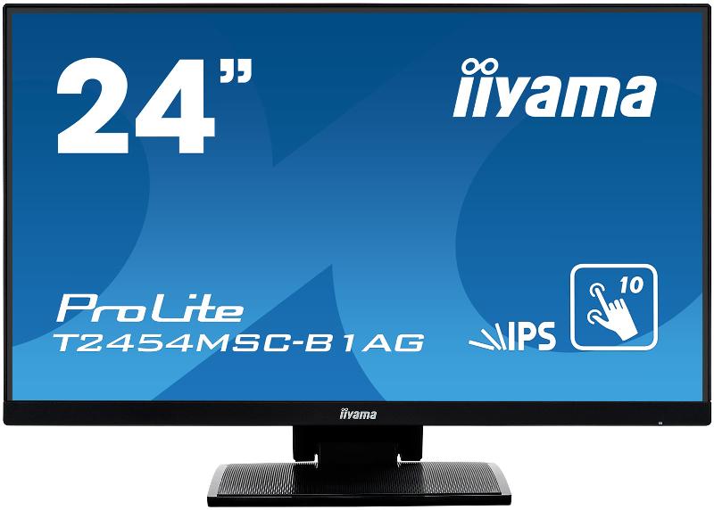 Iiyama ProLite T2454MSC-B1AG - Écran tactile 23.8'' Full HD LED - Technologie IPS - Multi-utilisateur - Noir_0