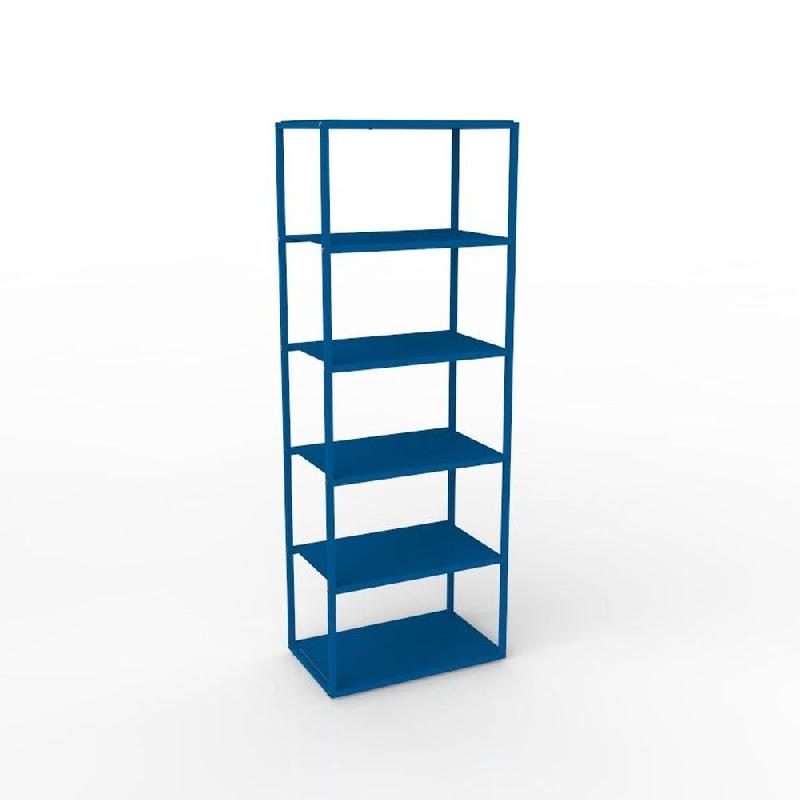 Kit structure + tablette bleu - L64,2xP39,2xH177cm - Tube 20x20mm_0